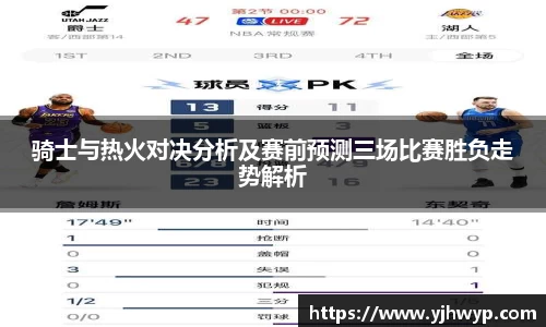 骑士与热火对决分析及赛前预测三场比赛胜负走势解析